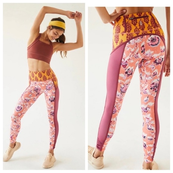 New! Free People FP Movement you’re a peach y2k combo Leggings 16045 - Picture 1 of 16